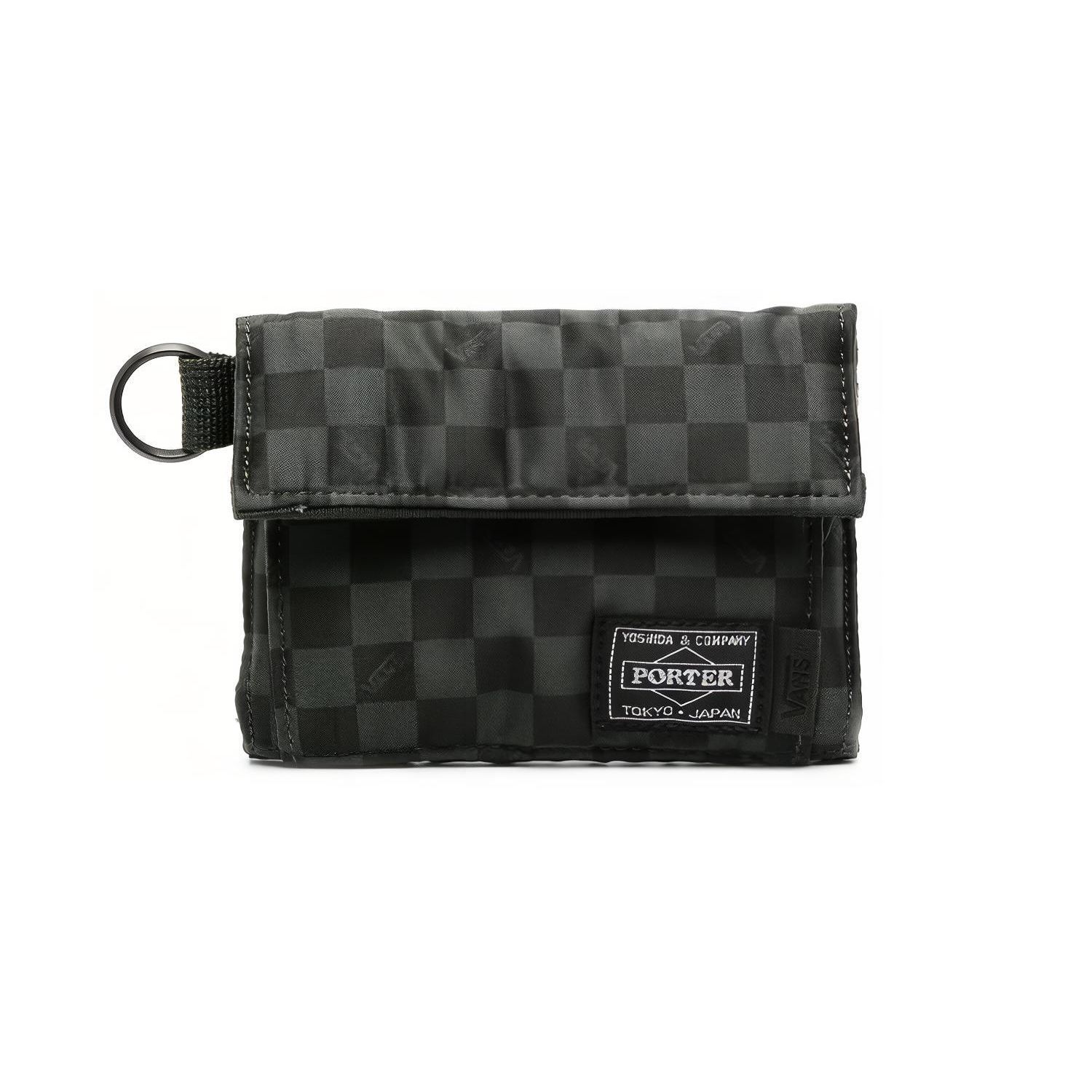 Vans Plaid Nylon Wallet Regular Men Wallets Black VN0A4RTVAMB1 Army Green