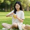 New 325ml Foldable Silicone Straw Cup Collapsible Water Mugs with Ice Ball Summer Coffee Cold Drinks Portable Travel Straw Cups