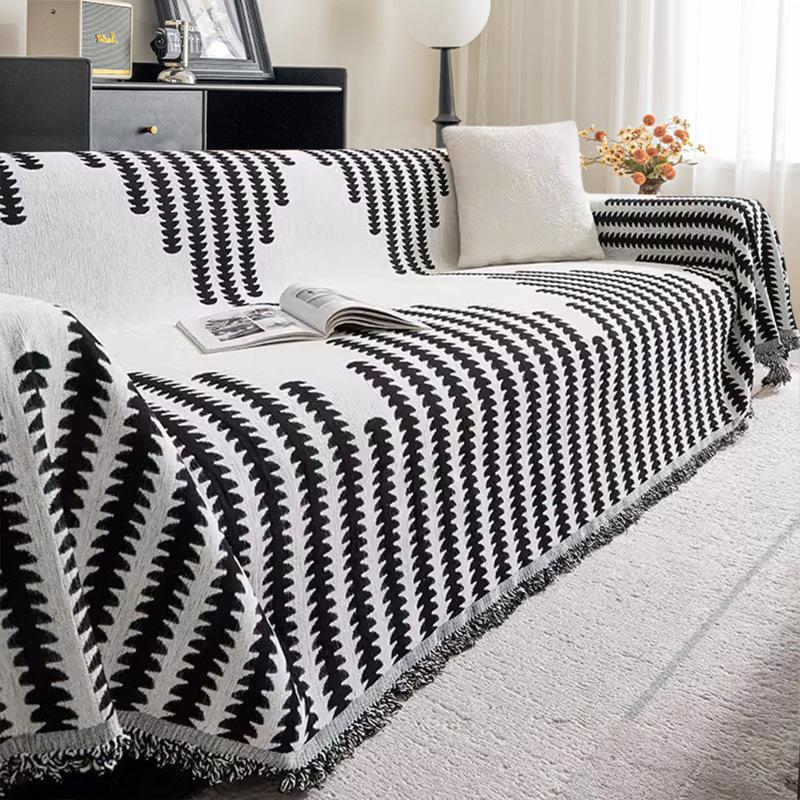 Leichter Luxus Chenille Sofabezug Stoff Vier Jahreszeiten Universal Sofa Handtuch Kratzfest Doppelseitig Verfügbar Hochwertiges Sofakissen