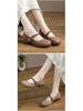 Women's Retro Genuine Leather Mary Jane Shoes - Soft Sole, Lightweight, Flat Bottom, Perfect for Spring and Autumn.