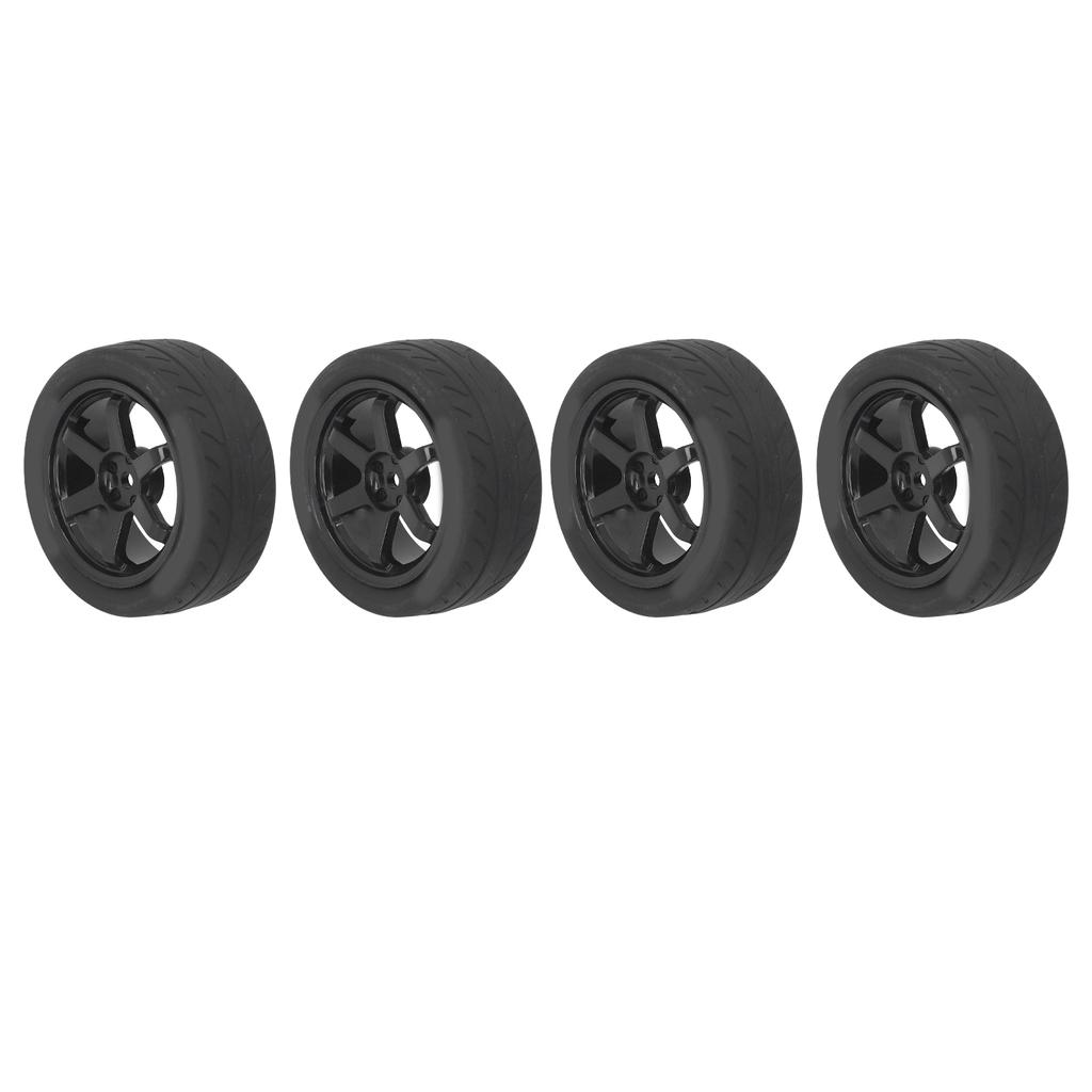 4 Pcs RC Car Tires Rubber Plastic RC Car Wheel for 01 02 XV01 XV02 1Celsius10 Remote Control Vehicle
