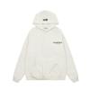 Herbst/Winter Unisex FOG ESSENTIALS Beflockter Hoodie Sweatshirt – Paar Lockerer Schnitt mit Plus Samt