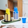 Desktop Cup Holder, Disposable Paper Cup Dispenser Organizer for Coffee Tea Cups, Plastic Cup Storage Rack