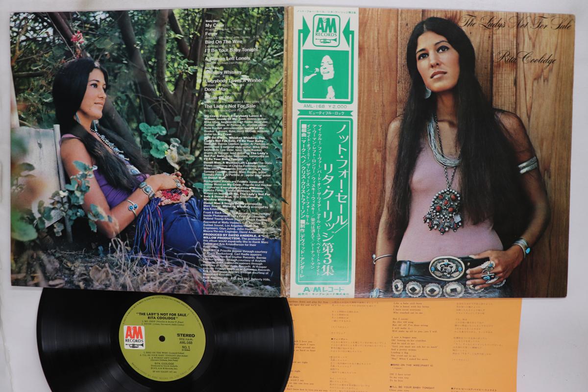 

Виниловая пластинка RITA COOLIDGE Ladys Not For Sale AML168 AM 1972 Япония Obi Рок Б/у