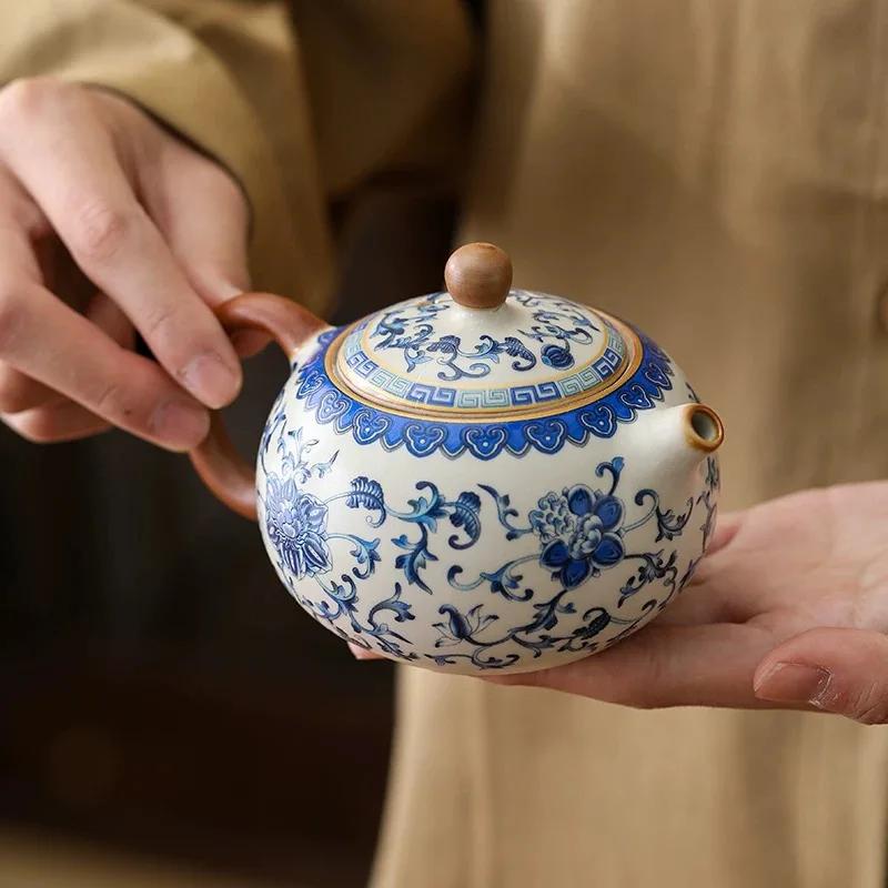 Čínská čajová souprava Keramický čajový infuzér Celadon Konvička Xishi Kung Fu čajová souprava Luxusní sada čajových šálků Čajový stolek Čajové příslušenství