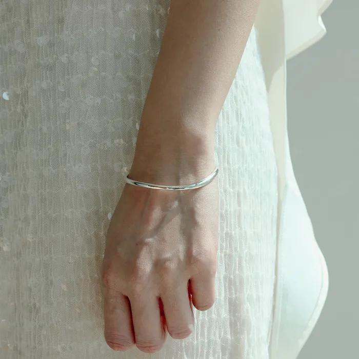 [silver925] Wave essential cuff