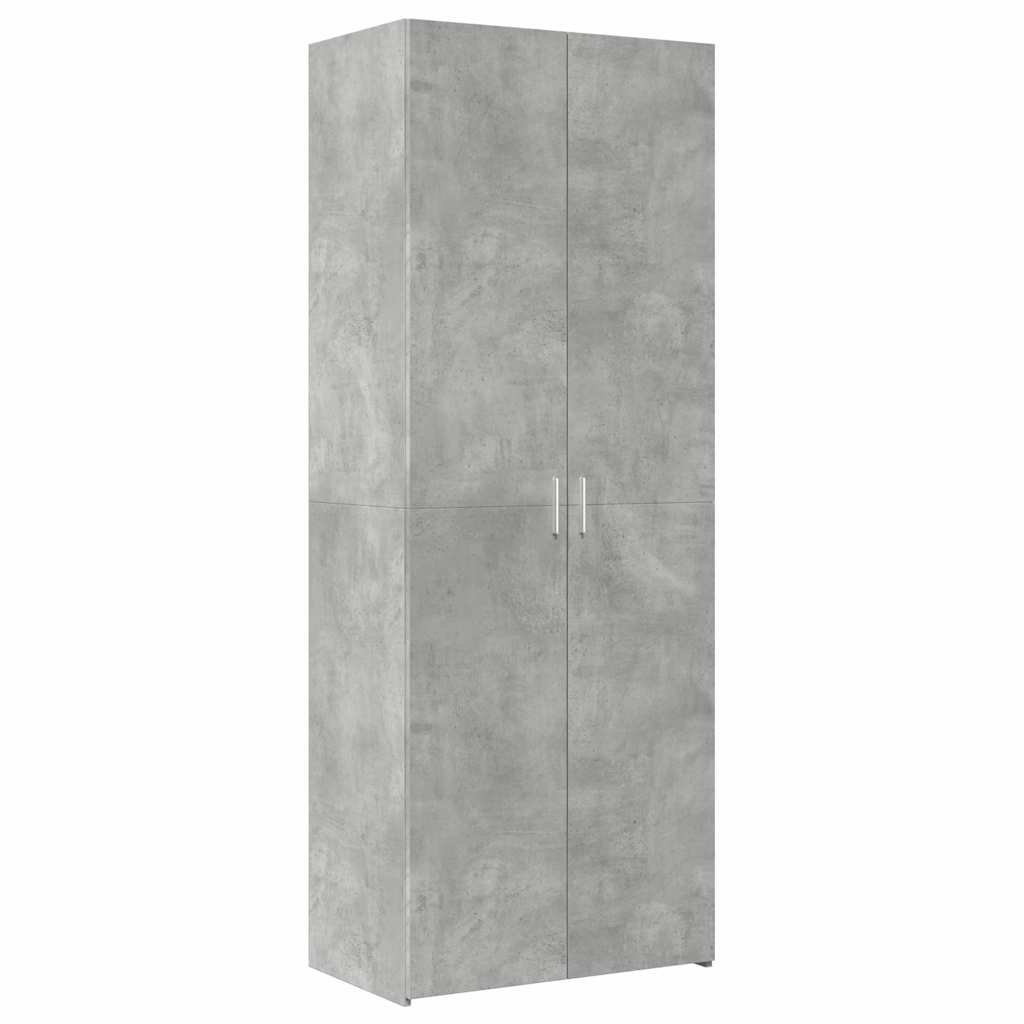 Vidaxl Cabinet, Concrete Grey, 70X42.5X225 Cm, Wood-Based Material