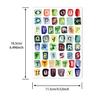 200 Watercolor Stickers: English Letters, Numbers & Symbols for Student Notebooks & DIY Crafts