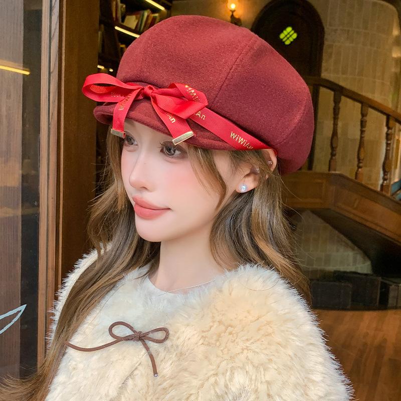 1pc Women's Casual Beret Hat for All Seasons,Breathable Comfortable Solid Color Octagonal Cap,Suitable for Daily Outings,Travel