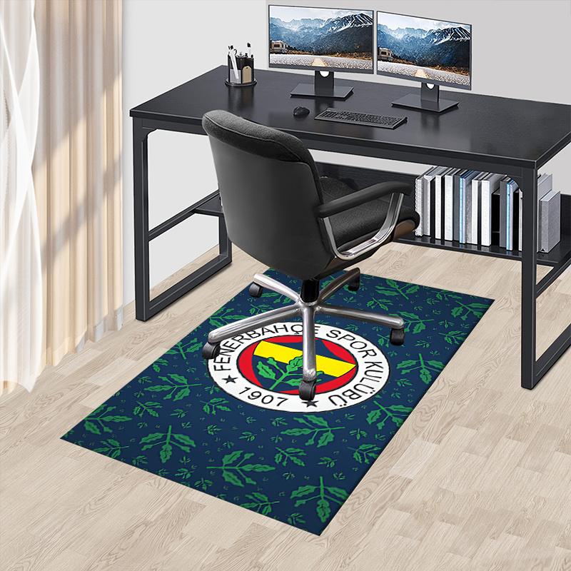 

1pc Fenerbahe Sports Club,Emblem,Pattern Office Carpet Soft Polyester Entrance Carpet Washable Non 60cm by 90cm