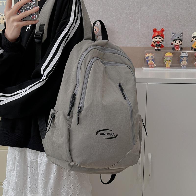 Travel Large Capacity Backpack High School Junior High School Student School Bag Simple Versatile Casual Backpack