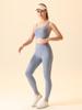 High Elasticity Nude-Feel Yoga Set: High-Intensity Vest & High-Waist Tummy Control Pants