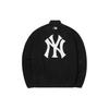 MLB SS24 New York Yankees Vintage Floral Gola Alta Casual Solta Jaqueta Jaqueta Unissex Preta 3ATRM0441-50BKS