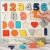 Wooden Shape & Number Recognition Puzzle for Early Childhood Education
