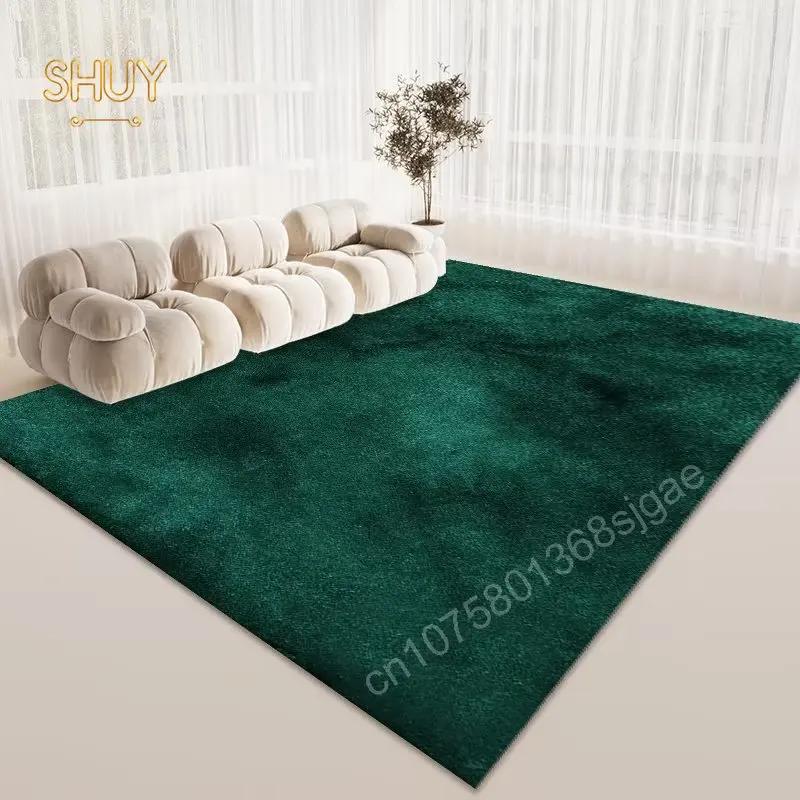 American Style Green Carpet for Living Room Bedroom Large Area Floor Mat Decoration Anti-slip Design Lounge Balcony Corridor Rug