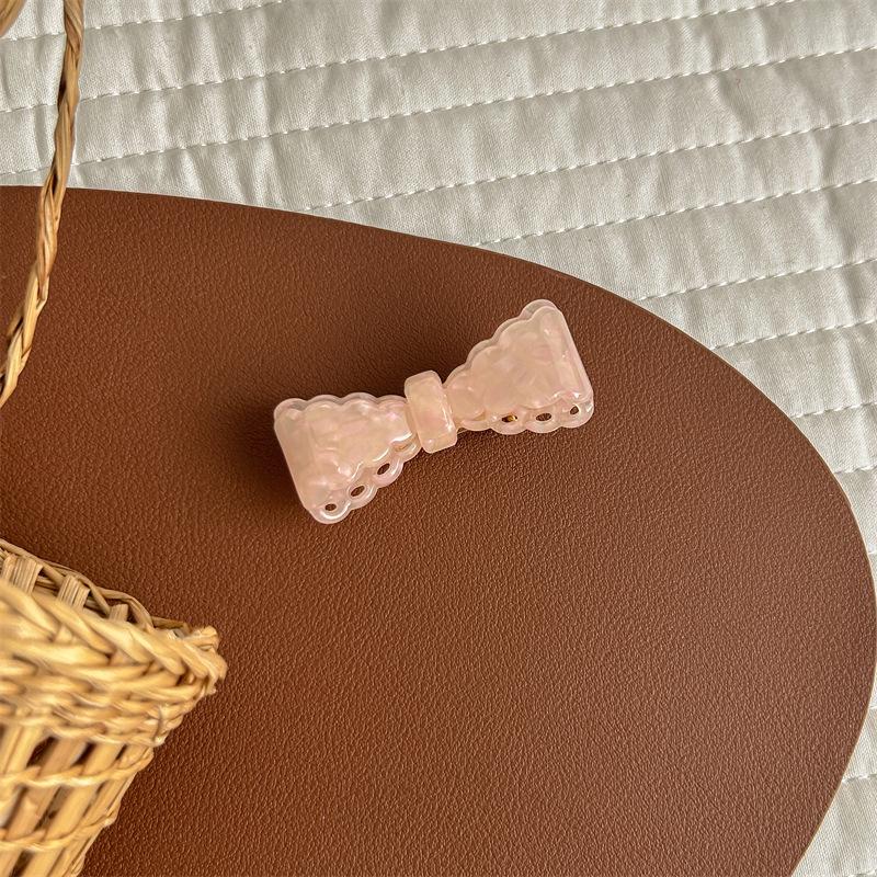 Cute Jelly Color Acetate Bow Hair Clip - Sweet Temperament Hair Accessory for Girls