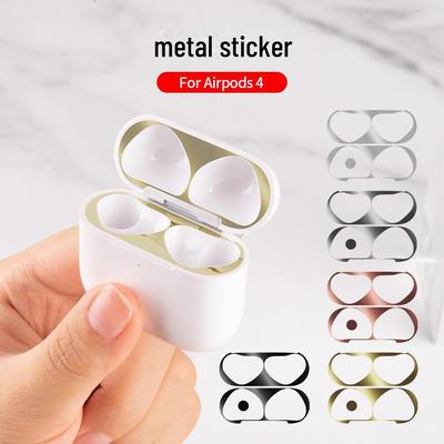 AirPods 4 Metal Sticker Protective Cover Film