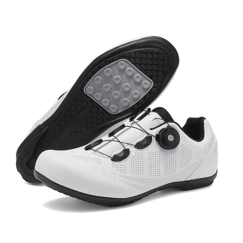 Unisex Road & Mountain Bike Cycling Shoes with Lock-Free Flat Bottom