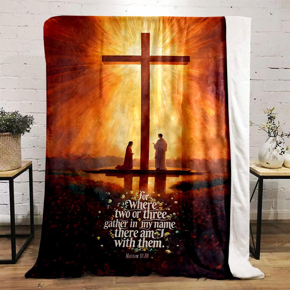 Religious Cross Prayer Themed Blanket Printed Blanket for Living Room Bed Couch Lunch Break Soft Cozy Blanket for Friend's Festival Gift