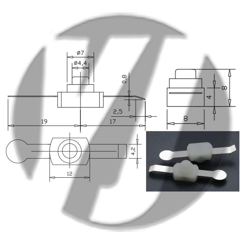 12x12 LED Flashlight Desk Lamp with Self-Locking Power Switch