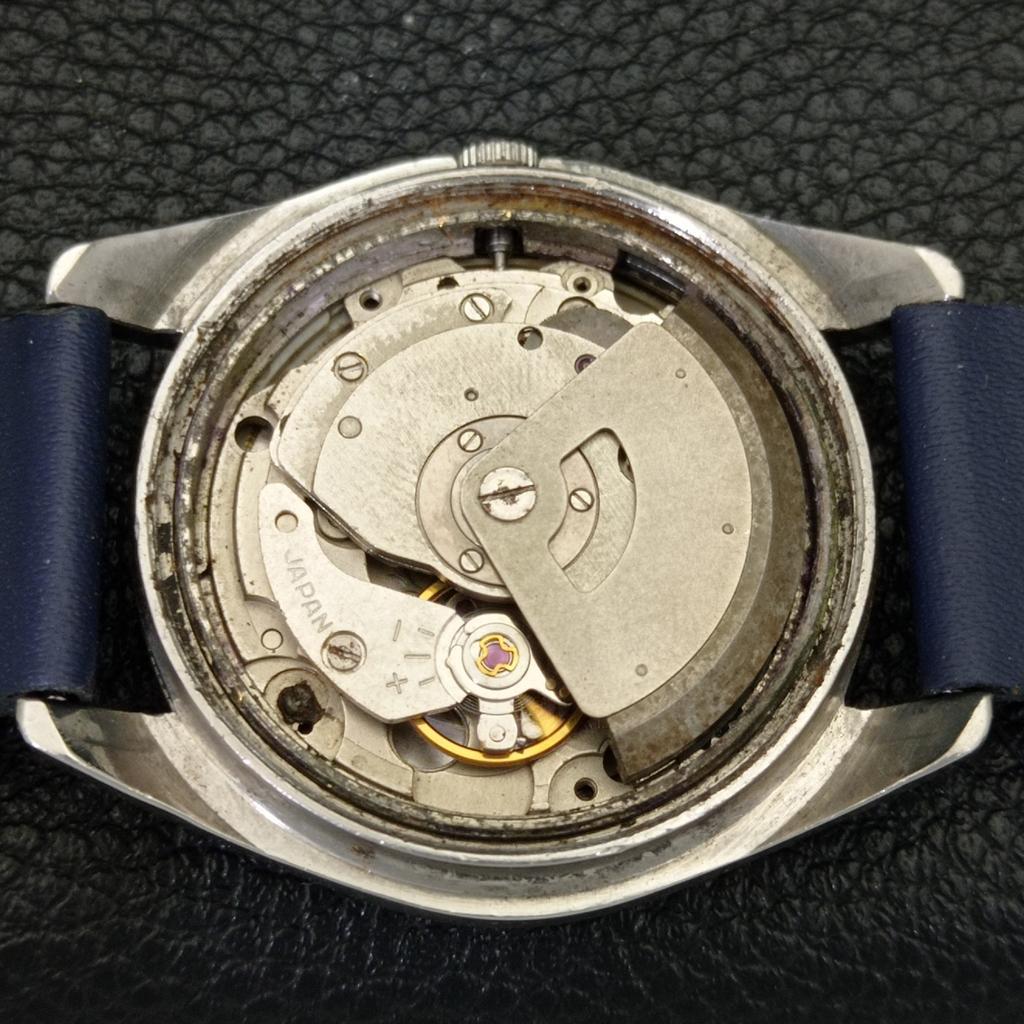 VINTAGE ORIENT AUTOMATIC JAPAN MENS BLUE COLOR DIAL WATCH A700605-5 R204-a700605