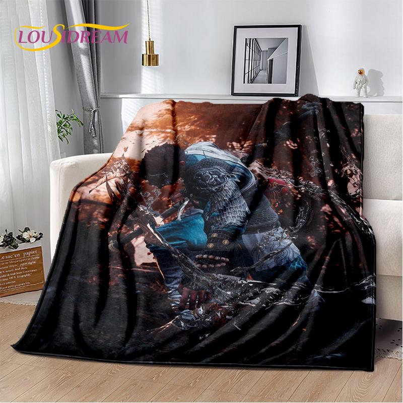 3D Black Myth Wukong Monkey King Cartoon Game Soft Blankets,Throw Blanket Comfortable Blanket for Picnic Beds Sofa Home Bedroom