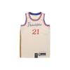 NBA City Edition Trikot 2019-2020, Embiid #21 Atmungsaktives Weste Herren Sporttops Beige AV4664-280
