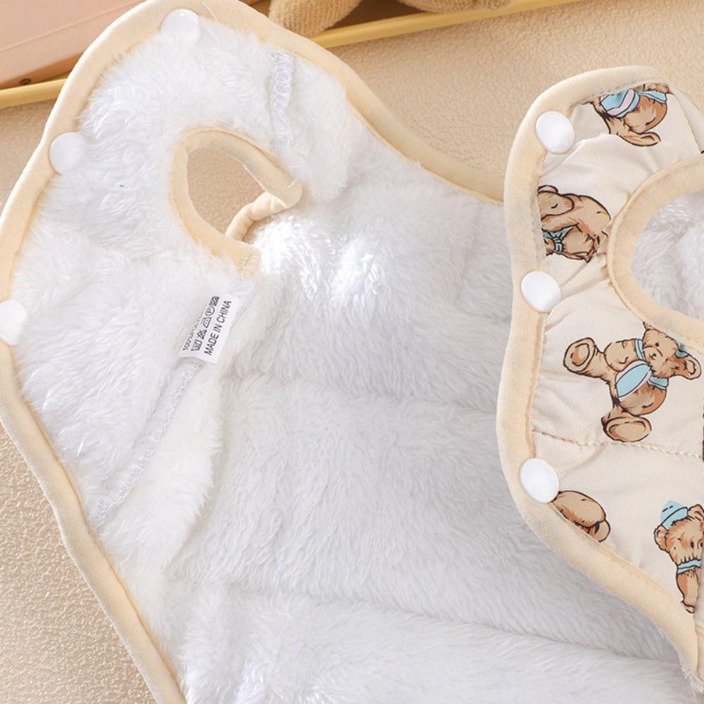 Cute Bear Pet Dog Clothes Cat Clothes Thickened Puppy Clothes Vest with Warm Jacket Winter Warm Teddy Bear Coat Pet Supplies