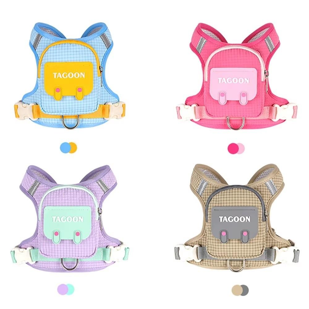 Adjustable Dog Backpack Harness Outdoor Self-Carrying Bag  for Small Medium Dogs