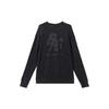 Nike Sportswear Logo Round Neck Pullover Solid Color Long Sleeve Sweatshirt Men Sweatshirt Black HQ6037010