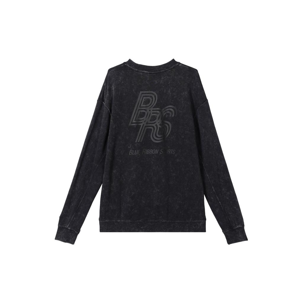 Nike Sportswear Logo Round Neck Pullover Solid Color Long Sleeve Sweatshirt Men Sweatshirt Black HQ6037010