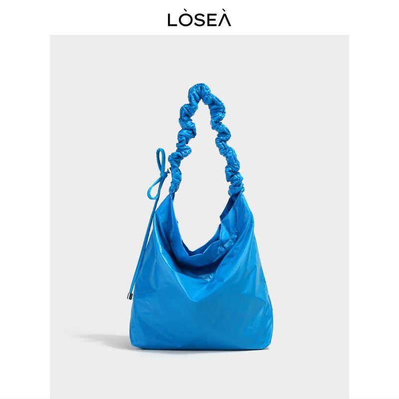 

Losea Foot Супермягкая Повседневная Сумка-тоут Женская 2025 Новая Синяя Сумка Большая Вместимость На Плечо Сумка-мессенджер Blue