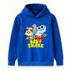 Toddler Kids Boys Girls Hoodie, Cute Baby Shark Ocean Family Friends Printed Casual Pullover Sweatshirt for Daily Wear and Holiday Gift for