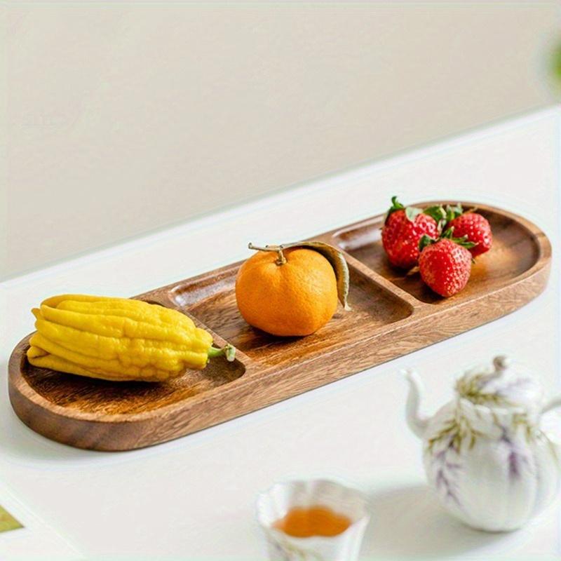 Wooden tray Dim sum tray tea tray stove cooking household wooden tableware rectangular cake wooden plate