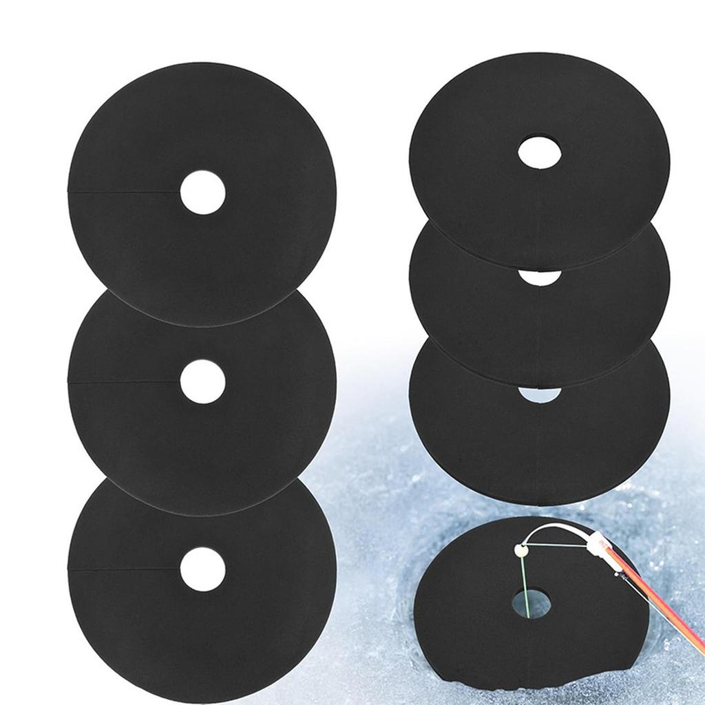 Ice Fishing Hole Covers -12 Inch Ice Fishing Hole Insulator Ice Fishing Accessories EVA Ice Hole Cover Lid Winter