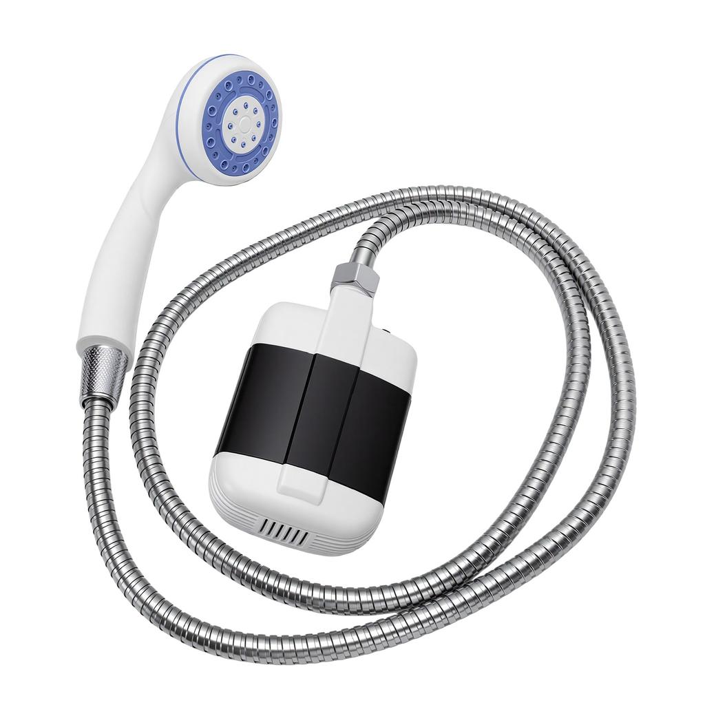 Camping-Duschpumpe USB-wiederaufladbar 1300mAh Tragbarer Duschkopf für Outdoor-Wanderungen