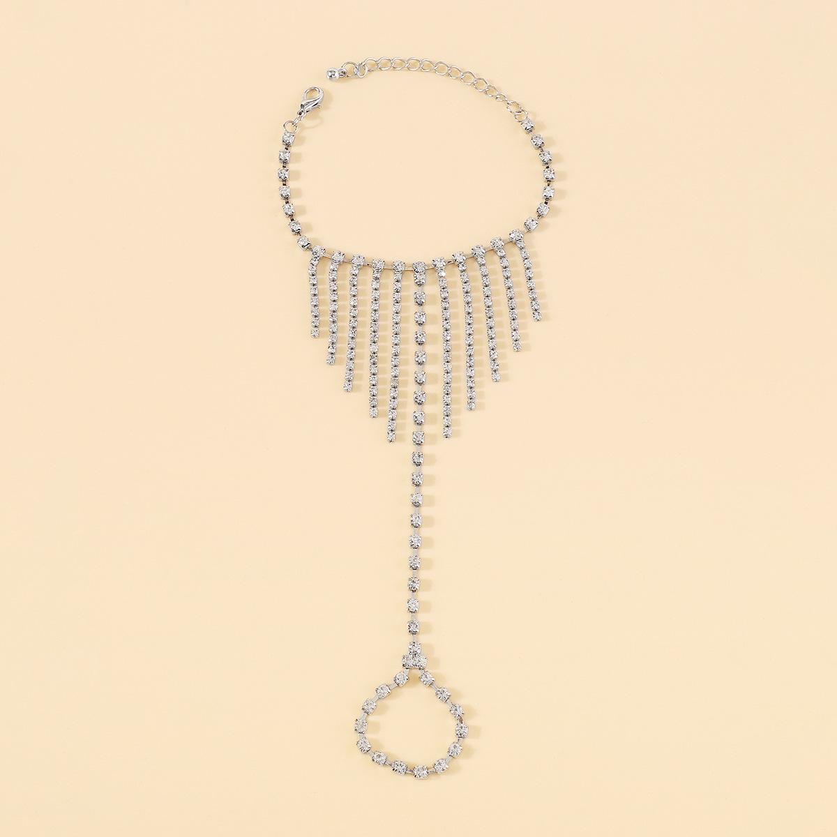 Hot-Selling European Rhinestone Tassel Bracelet: Multi-layer Beach Jewelry