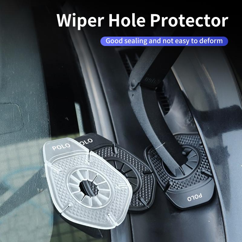 Car Windshield Wiper Hole Protector Silicone Material Dustproof For VW Polo Scirocco Jetta Beetle Golf Passat Tiguan TouranJD8