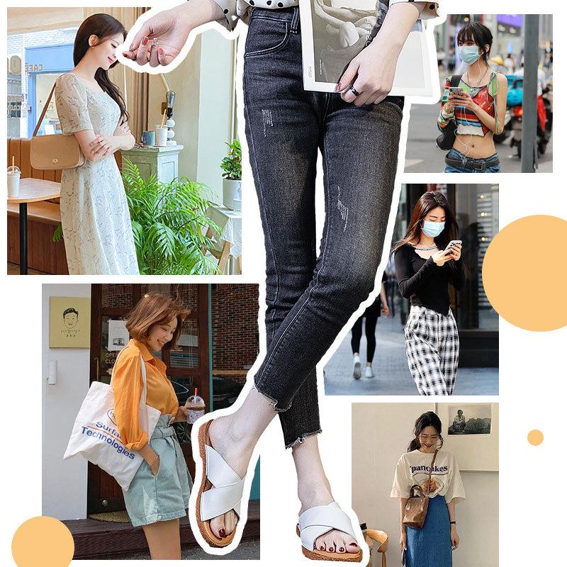 2025 Špičkové dámské módní sandály z pravé kůže - Všestranná plochá plážová obuv