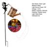 Solar Watering Can Light Metal Watering Can String Light Retro Hollowed-Out LED Solar Lantern for Outdoor Garden Patio Yard Pathway Decoration