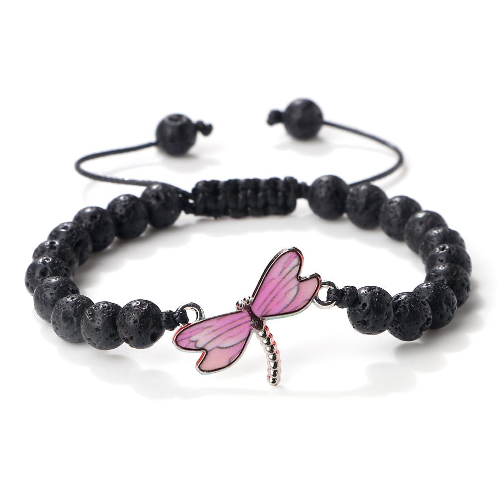 Light Pink Dragonfly Bracelets Dainty Alloys Adjustable Bangles Sweet Romantic Jewelry Gifts For Women Cute s Accessories
