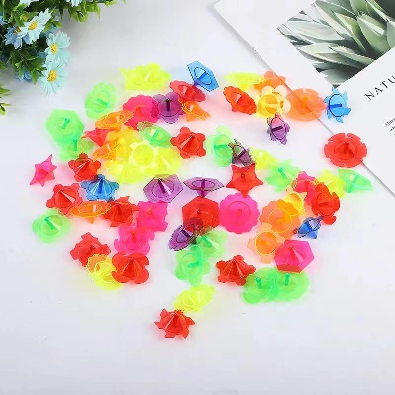 

12/24/36 шт. мини-игрушки для детей из прозрачного пластика, гироскопы, детские сувениры на день рождения, рождественские карнавальные подарки для детей 2022 г. Random color-12 Pack