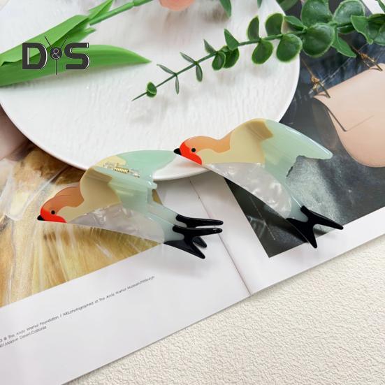 Kvinners Hårklype Duevinge Design Bakhode Hårklemme Lett Komfortabel Sklisikre Tenner Hårstylingsklemme