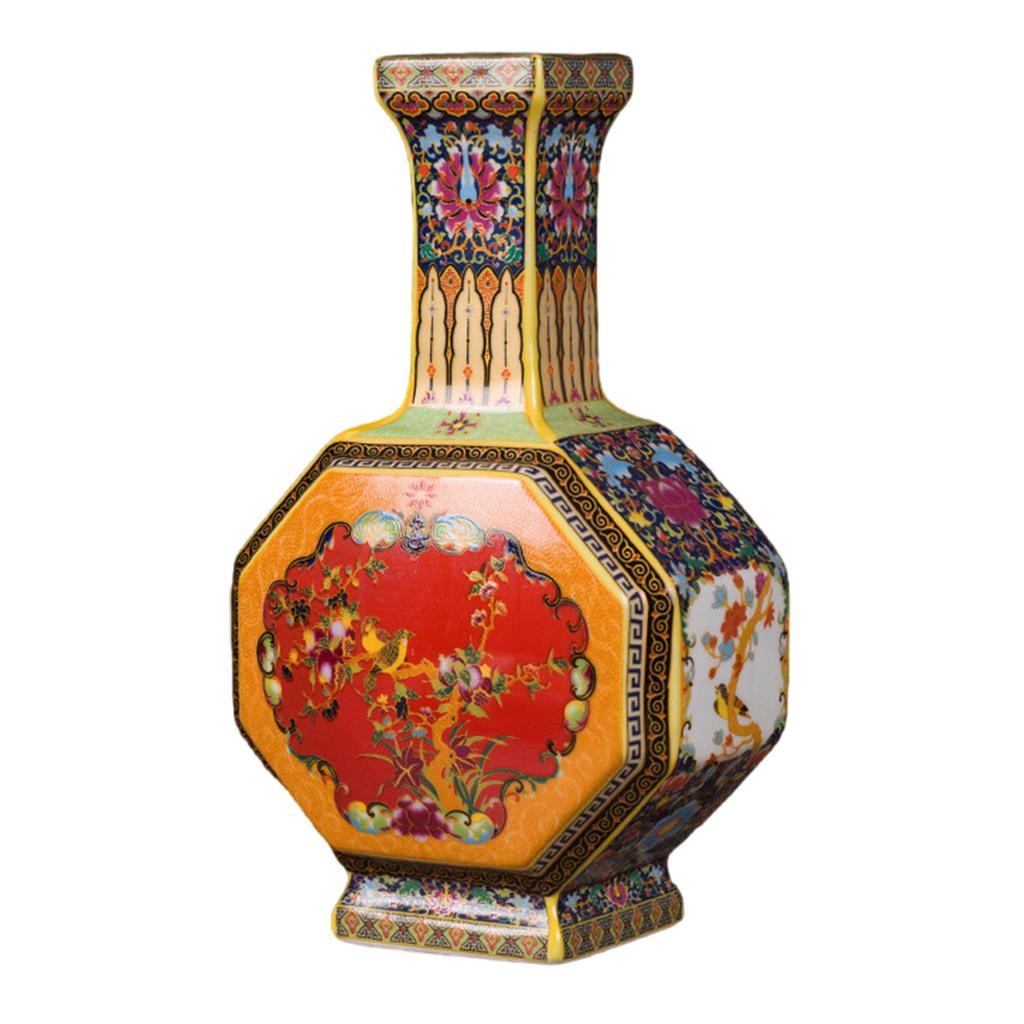 Exquisitedly Jingdezhen Ceramic Vase Antique Type Desk Ornament for Home Decoration and Office Display Height 25-26cm