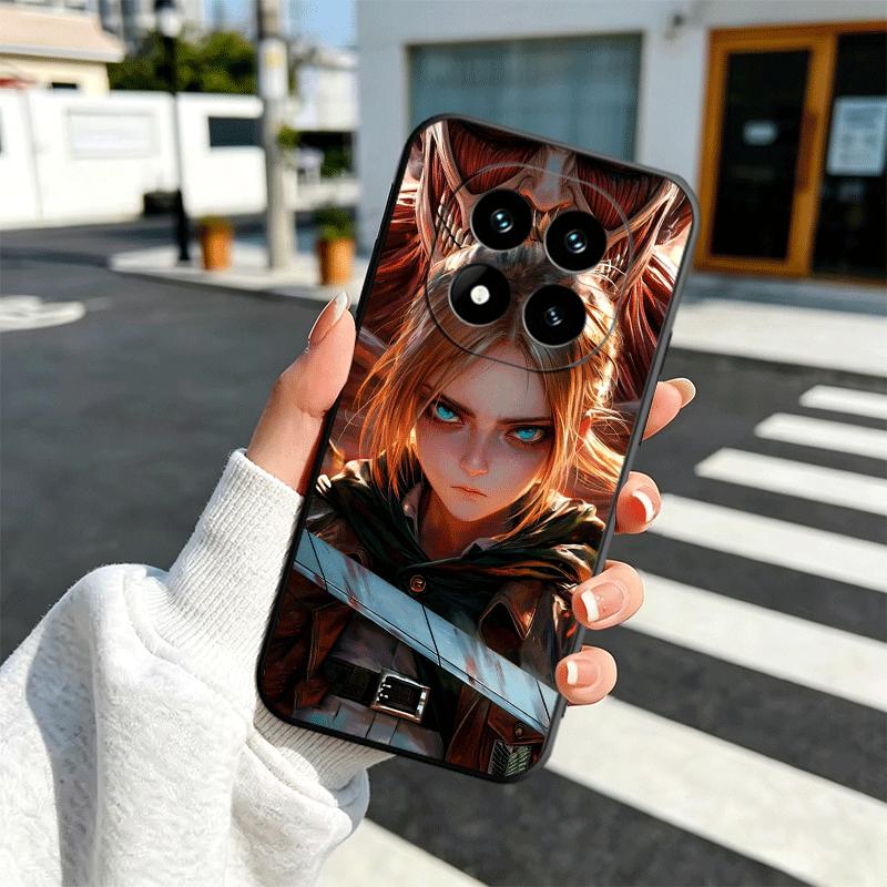 

A-Attack On T-Titan Mikasa Soft Phone Case for Xiaomi Redmi Note 12 13 14 15 Pro Plus 11 12S 11S 11T 10 4G Black Cover Back Shel Redmi Note14ProPlus