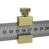 Heavy Duty Quick Install Brass Limit Stop Positioning Aid For Steel Rules No Tool Setups Measurement Gauges Accessory