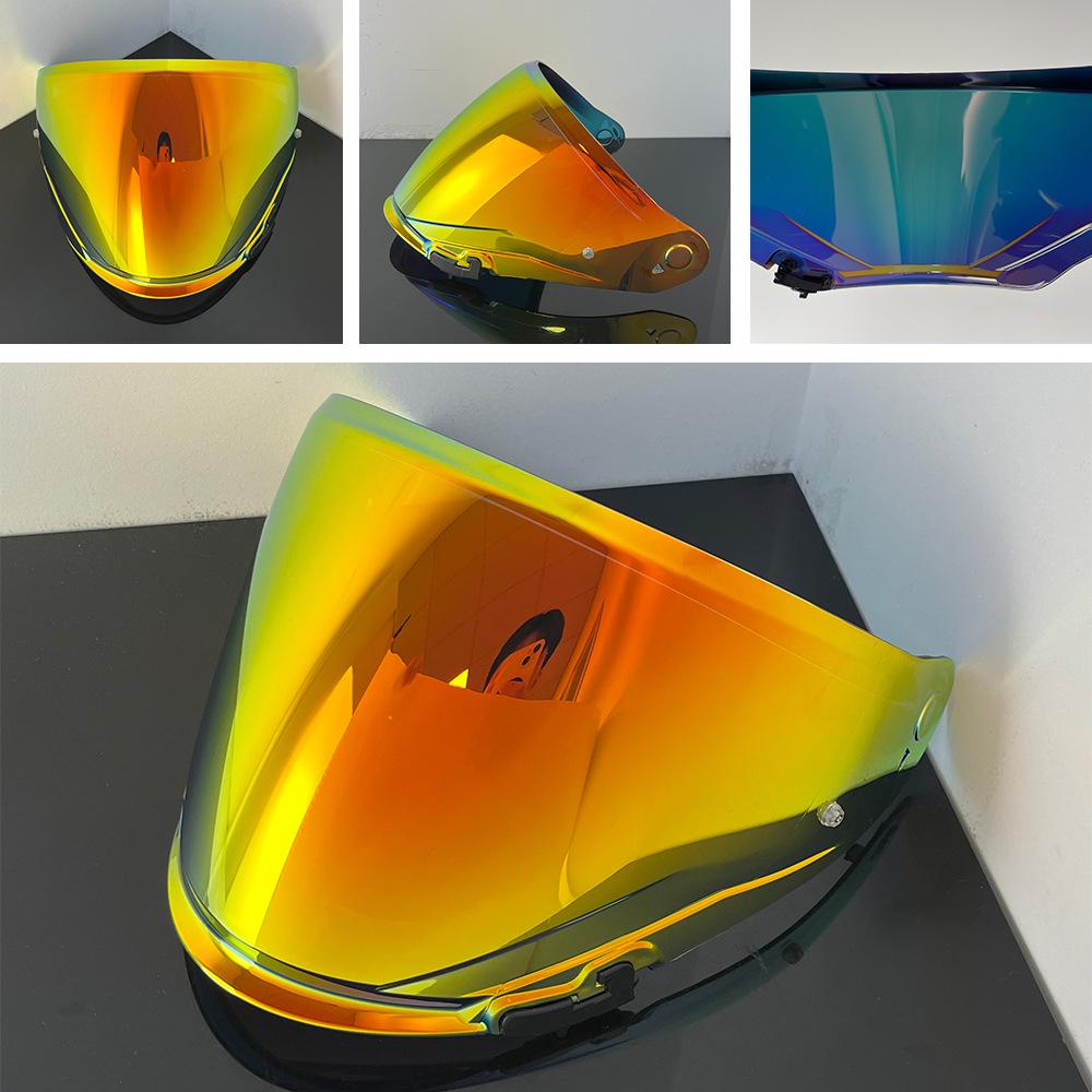 OF603 Motorcycle Helmet Visor: Compatible with OF603 Half Helmet, UV Protection, Plated Mirror Surface for Day & Night Use