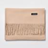 2024 Autumn/Winter Women's Solid Color Faux Cashmere Shawl & Snood Scarf Set
