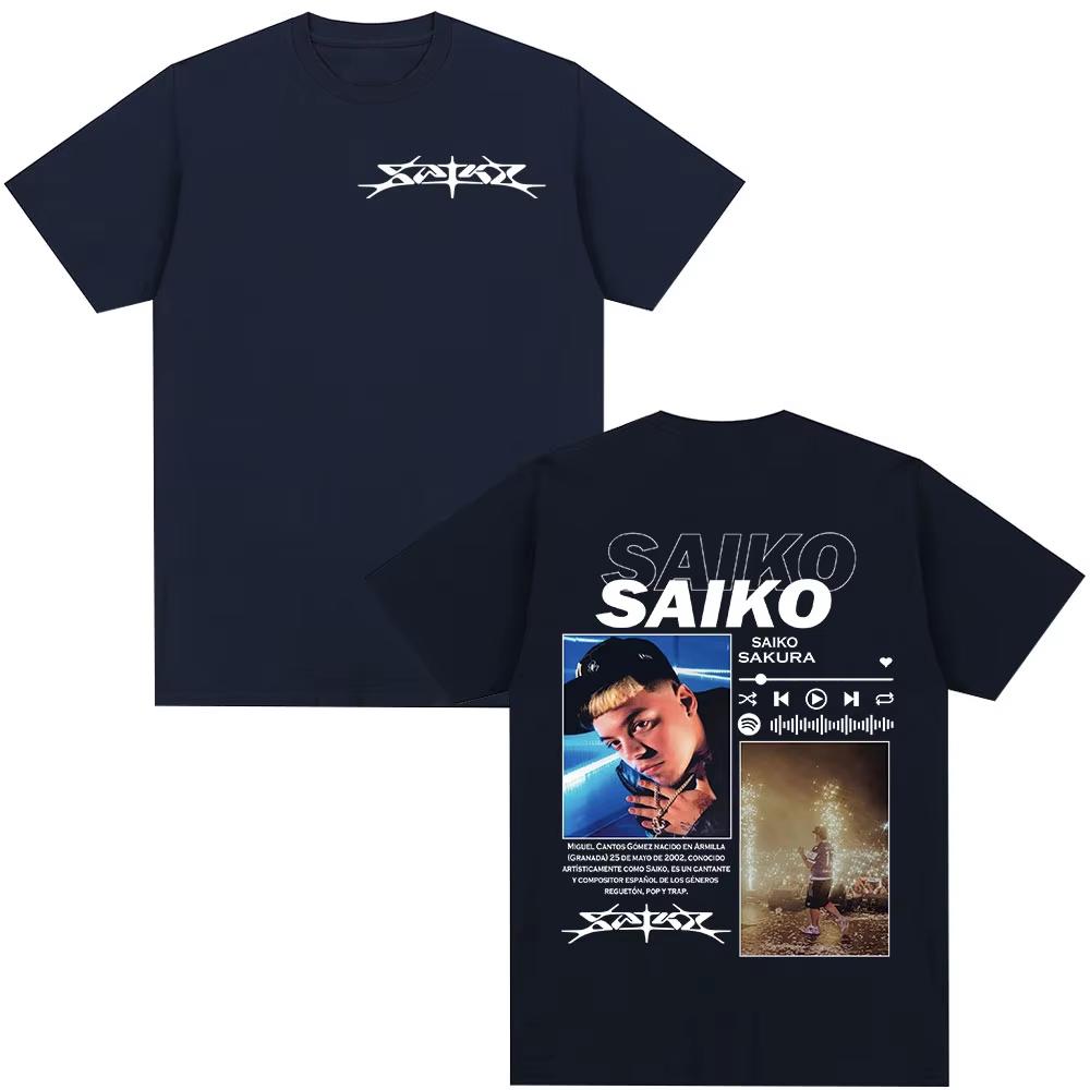 Rapper Saiko Sakura Album Merch TShirts Unisex Unisex Fashion Hip Hop Streetwear TShirt Casual Short Sleeves Oversized Tees
