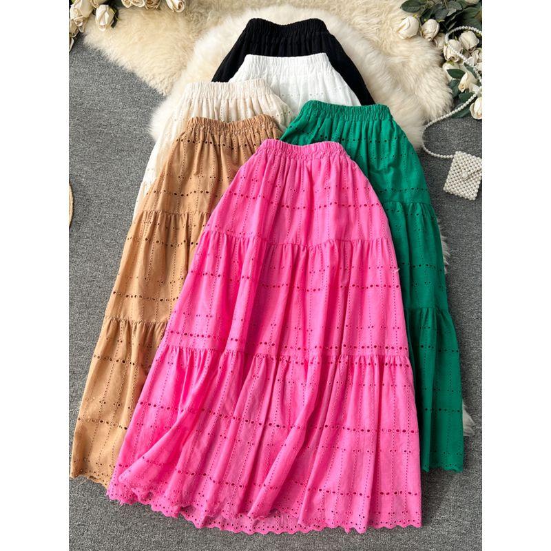 Bohemia Vacation Style Stretch High Waist Skirt